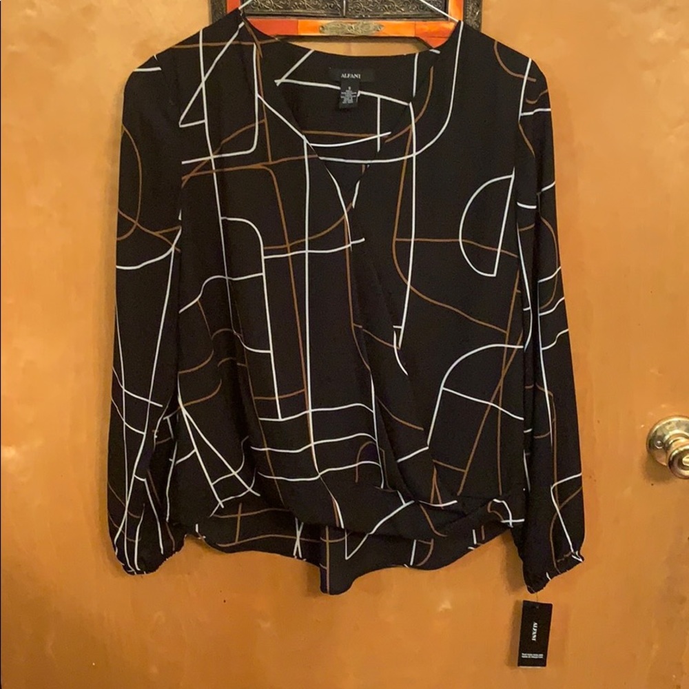 Alfani wrap top